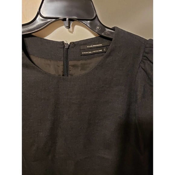 Club monaco size 2 dark gray dress. L/S lined wool. - Picture 4 of 5